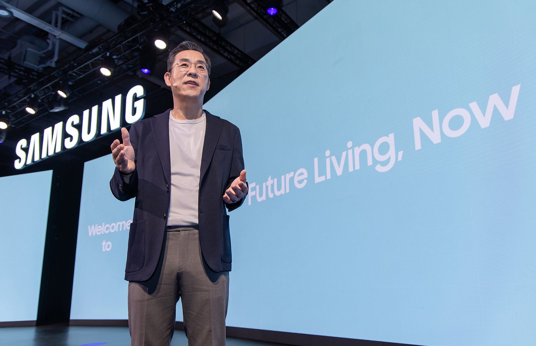 Samsung at the IFA on stage announcing their vision of AI Home